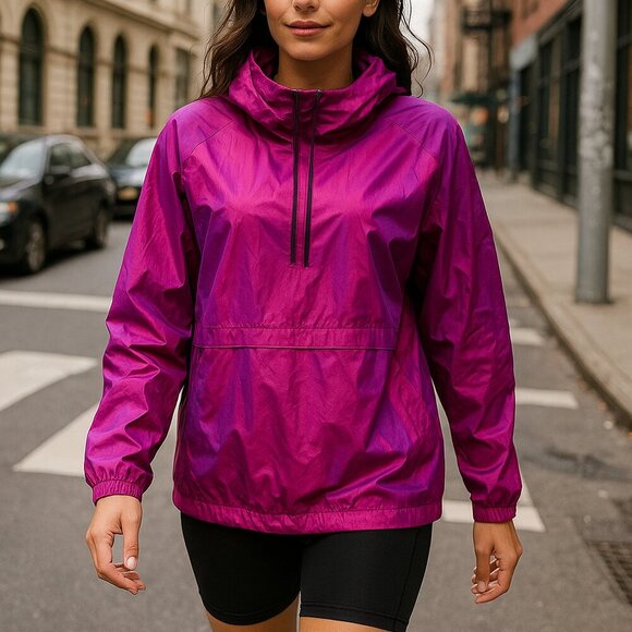 Under Armour Iridescent Pink Windbreaker Jacket XS NWT | Sporty Chic - Picture 1 of 6